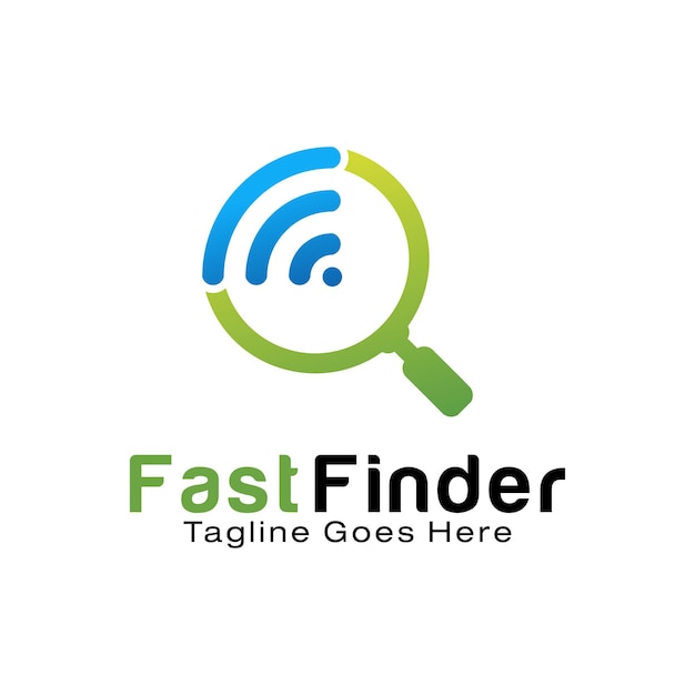 Fast Finder logo design template