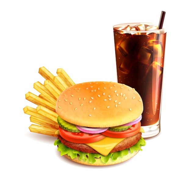 Fast food background design