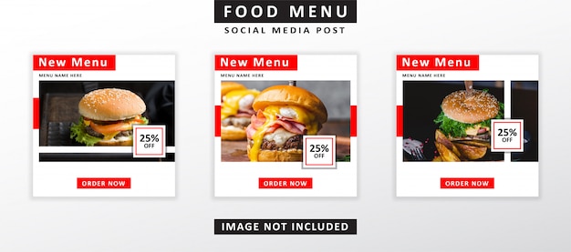 fast food banner template