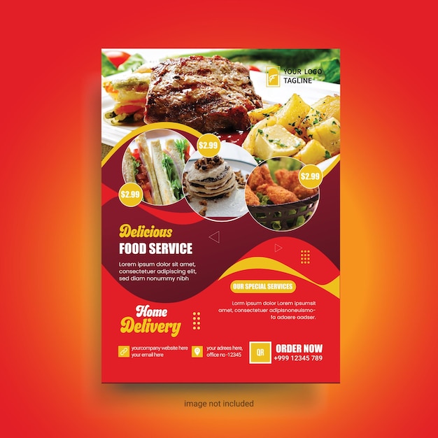 Fast Food Flyer Design template