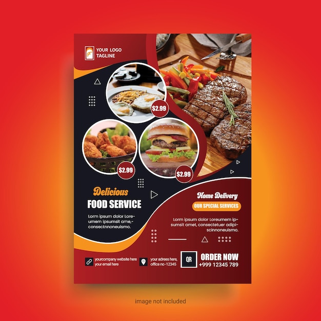 Fast Food Flyer Design template