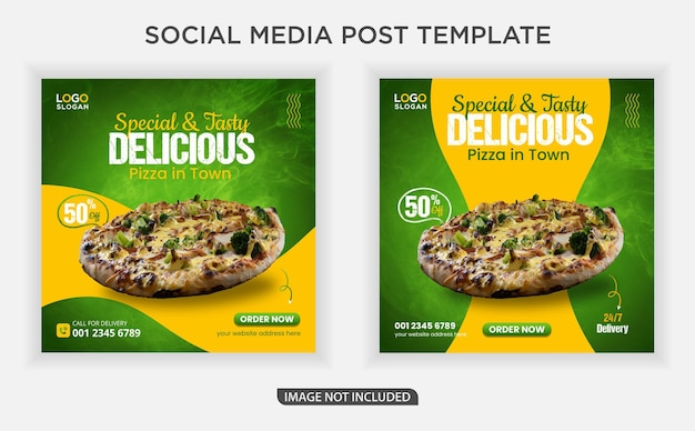 Fast Food Instagram Banners or Social Media Posts