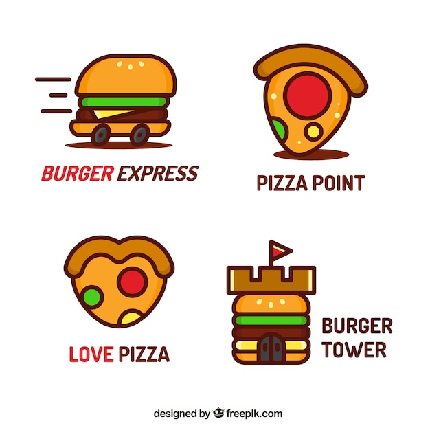 Fast food restaurant logo collection