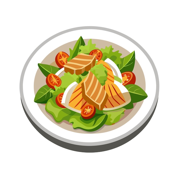 Fast Food and Restaurant Menu Dish Vector Illustration