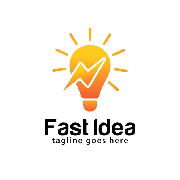 Fast idea logo design template