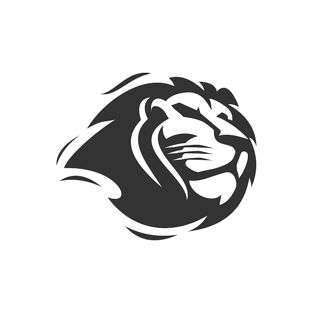 Fast Lion Logo Design Vector