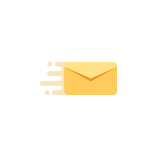 Fast mail icon logo illustration