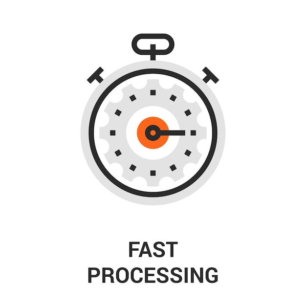 Fast processing icon