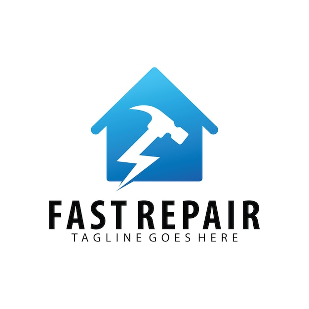 Fast Repair logo design template