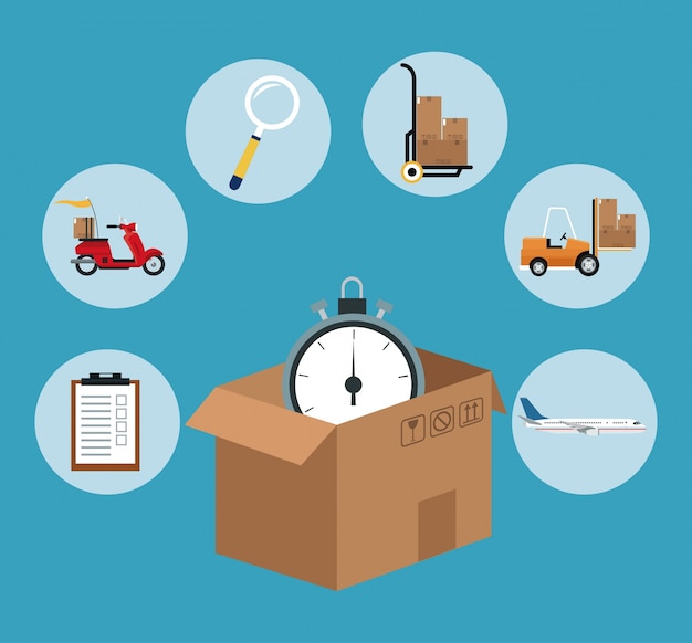 Fast time delivery transport logistic