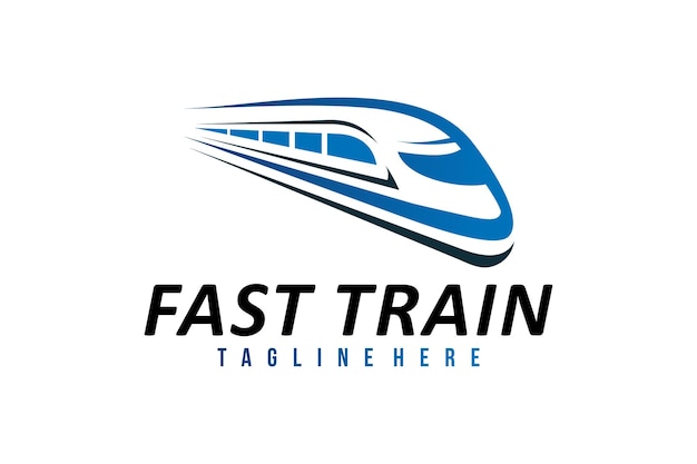 Fast train logo icon vector