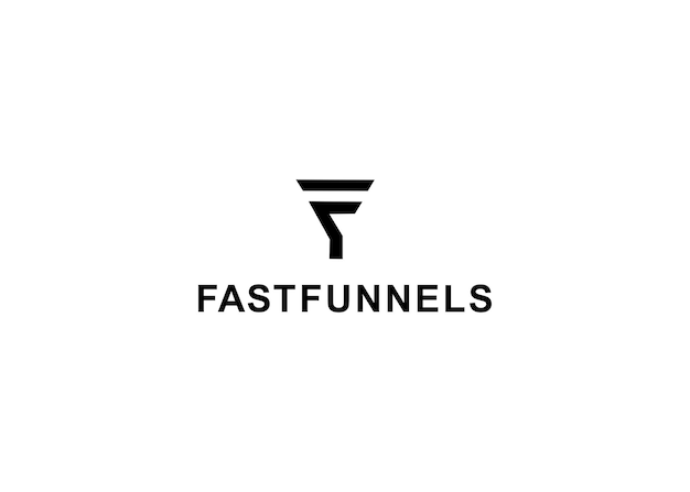 fastfunnels logo design vector illustration