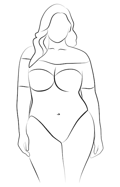 Fat girl posing in her underwear Bodypositive largesized women in underwear