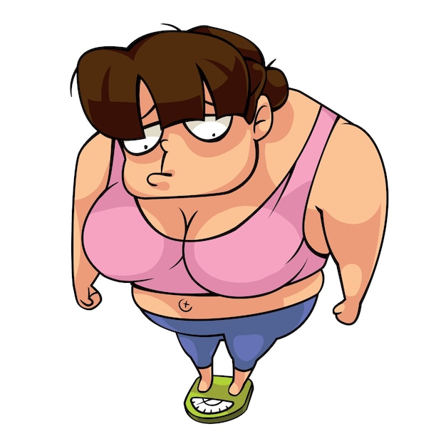 Vector fat girl