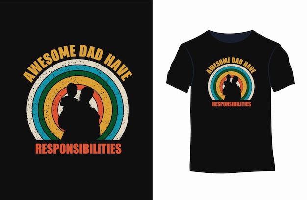 Father day tshirt design or father quotes typography