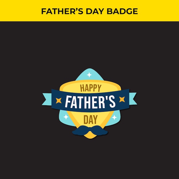 Father's Day Badge Design