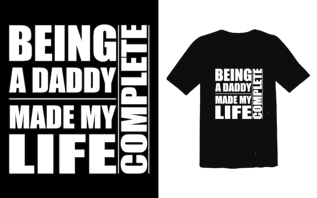 Father's Day Dad Typographic TShirt Design