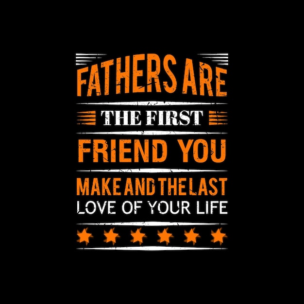 Father's day hand drawing illustration tshirt design