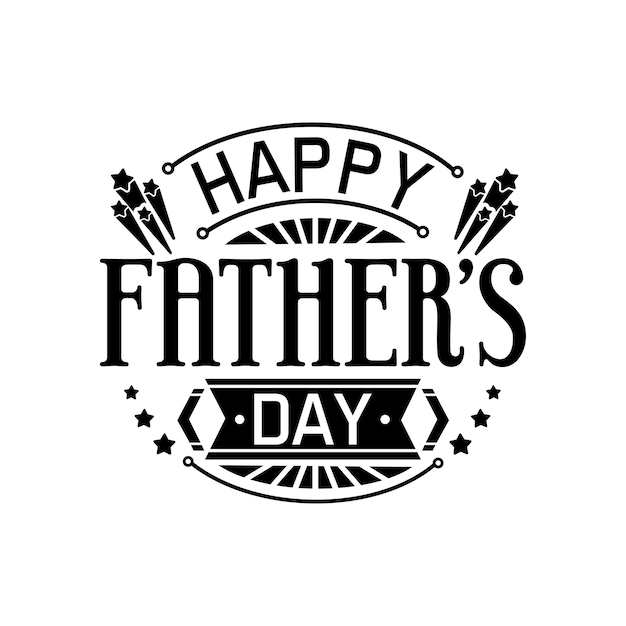 Father's day quotes design lettering vector