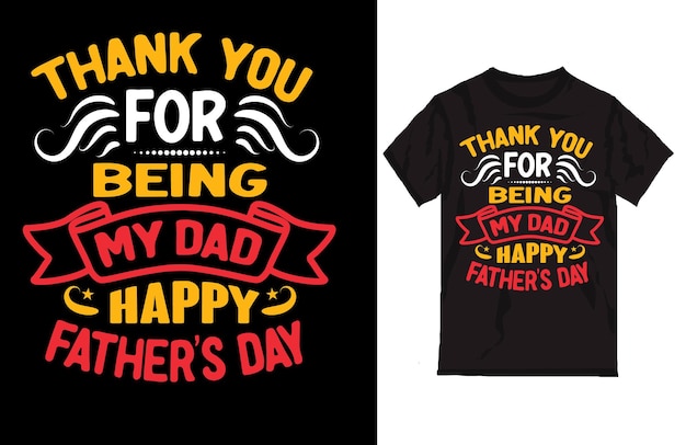 Father's day t shirt design template vector