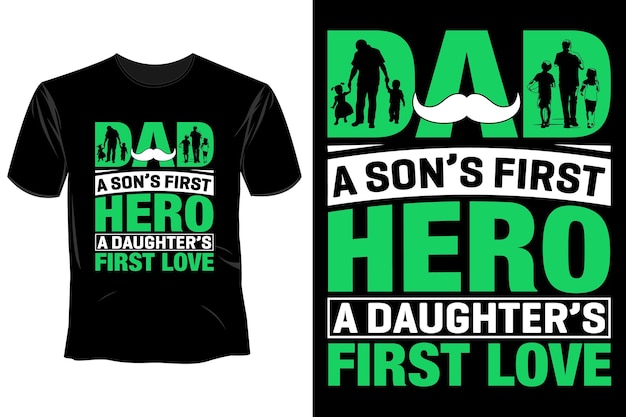 Father's Day T Shirt Design Template