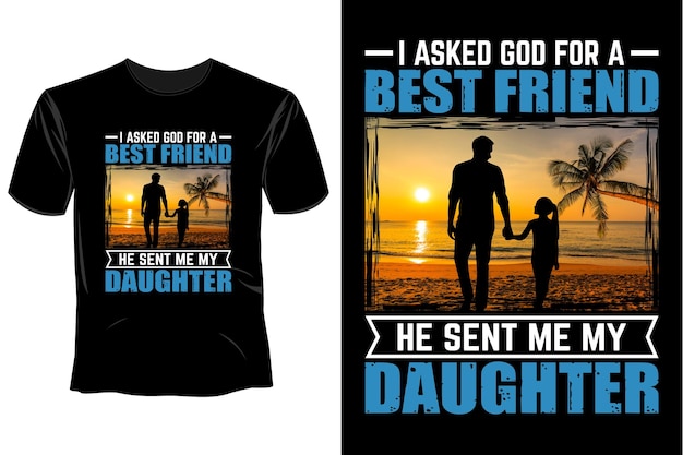 Father's Day T Shirt Design Template