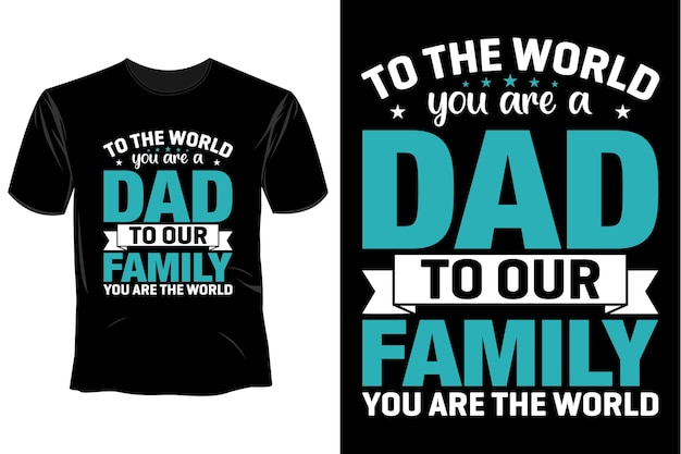 Father's Day T Shirt Design Template