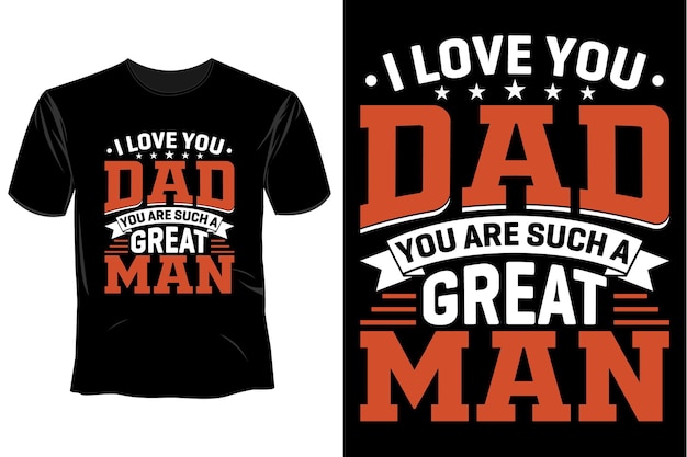 Father's Day T Shirt Design Template