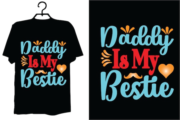 Father's day t shirt design vector template