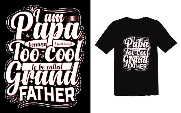 Father's Day TShirt Design vector