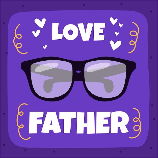 Father's Day Typography Poster Design