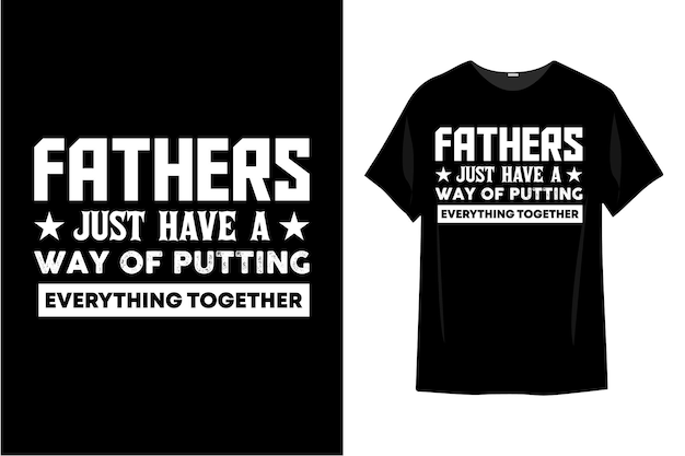 Father's day typography t shirt design