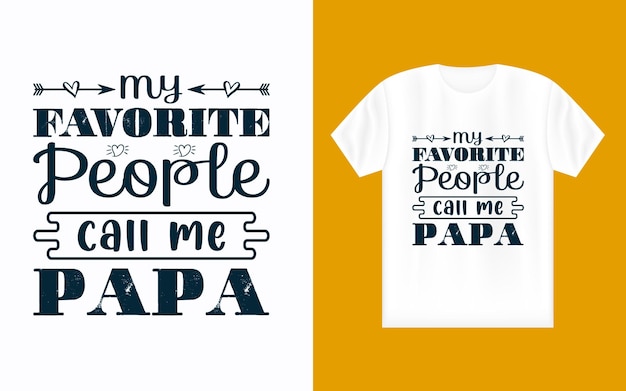 Father's Day Typography Tshirt Design