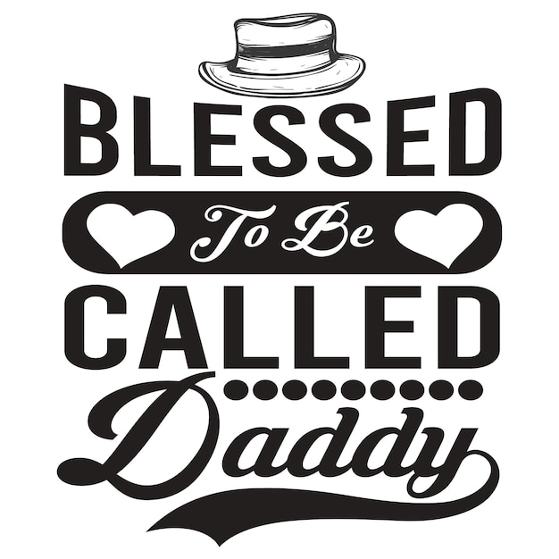 Father's day typography tshirt design