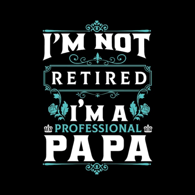 Father Typography Vector T-shirt Design