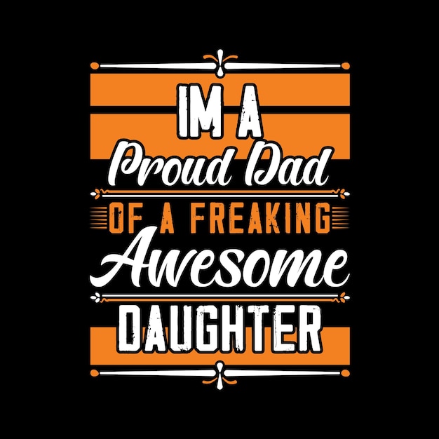 Father Typography Vector T-shirt Design