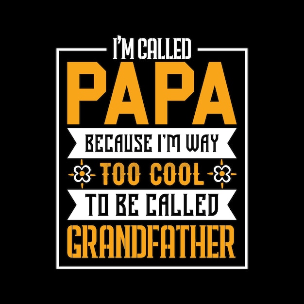 Father Typography Vector T-shirt Design