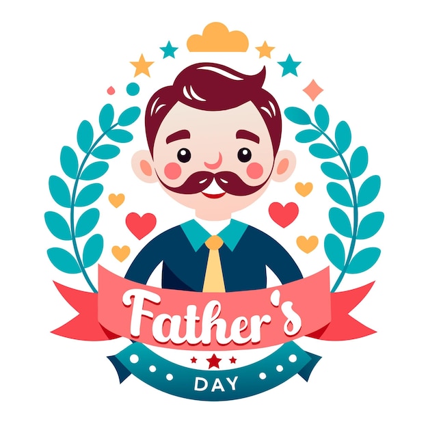 Fathers Day Image on a White Background