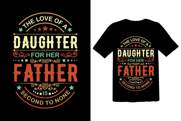 Fathers day lettering typography quotes or Tshirt design