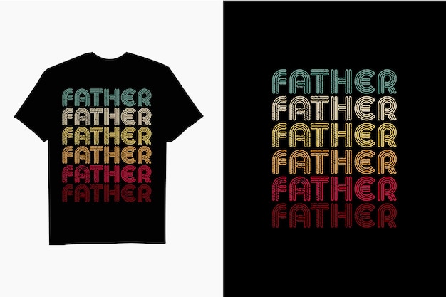 Fathers day  Retro sunset 70s vintage TShirt design