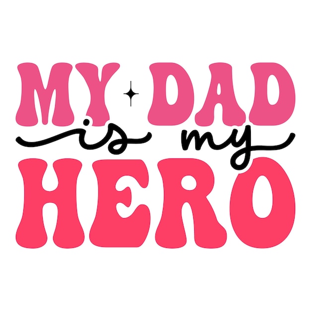 Fathers day retro svg design and digital download