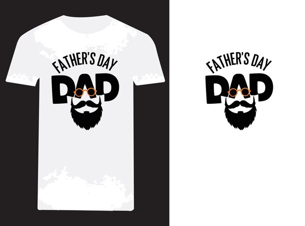 Vector fathers day text dad tshirt design