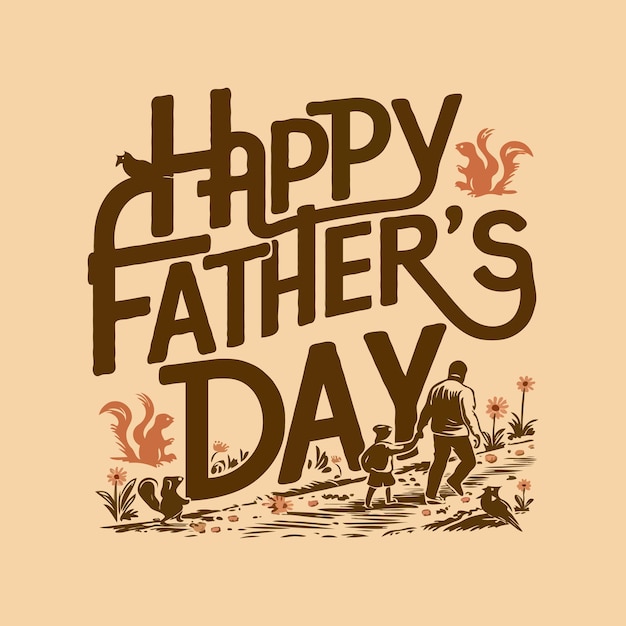 Fathers day tshirt design vector Tshirt Design template for Fathers day