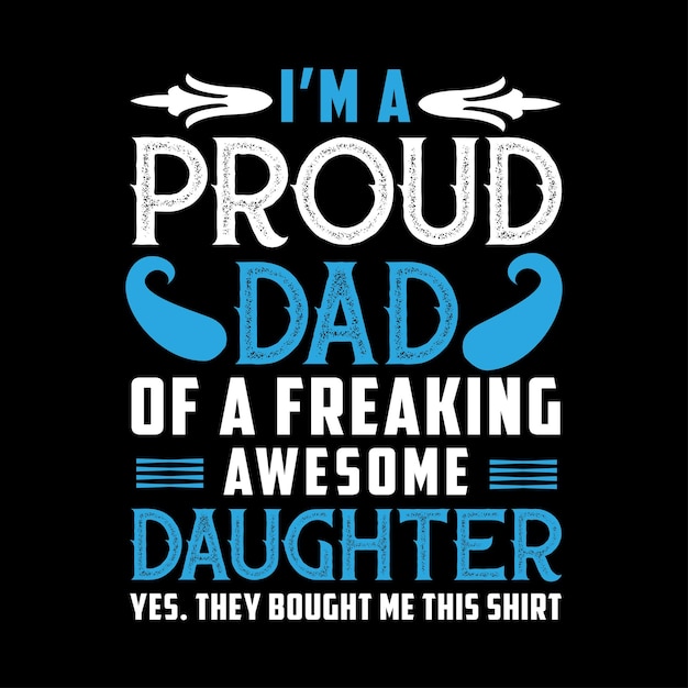 Fathers day tshirt design vector