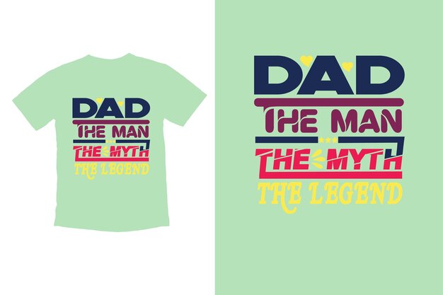 Fathers day typography design t shirt print vector illustration