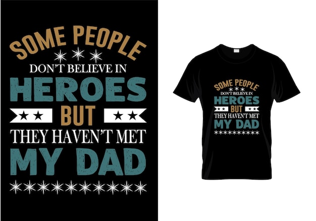 fathers day typography t shirt design