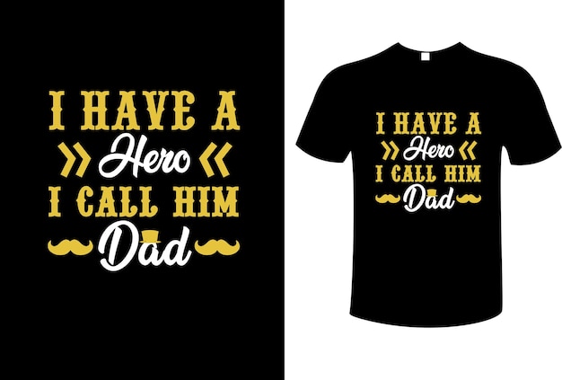 Fathers day typography t shirt design