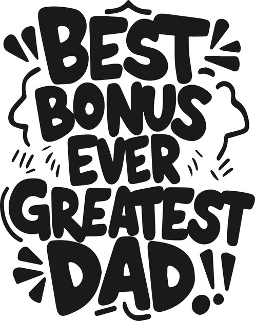 Vector fathers day typography tshirts design