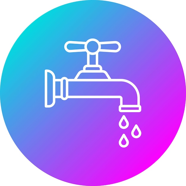 Faucet vector icon Can be used for Construction Tools iconset