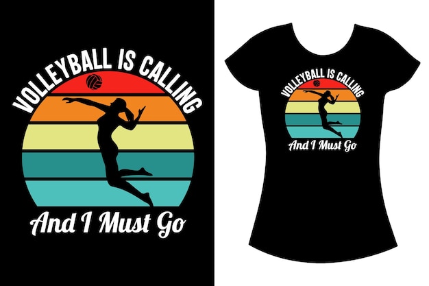 Favorite Volleyball player retro vintage T shirt design